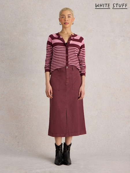 White Stuff Purple Maren Midi Skirt (AJ0618) | € 44