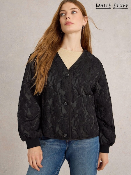 White Stuff Black Bella Jacquard Jacket (AJ0625) | AED291