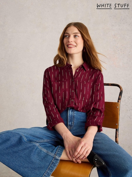 White Stuff Sophie Metallic Shirt (AJ0629) | 256 LEI