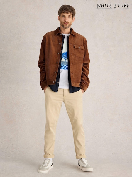 White Stuff Brown Cord Jacket (AJ0644) | AED320