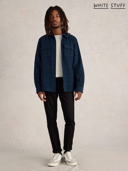 White Stuff Blue Darwen Texture Overshirt (AJ0645) | €49