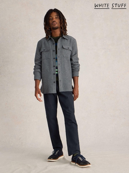 White Stuff Darwen Herringbone Overshirt (AJ0671) | ‏204 د.إ.‏