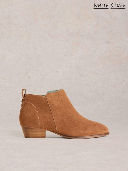 White Stuff Brown Wide Fit Suede Ankle Boots (AJ0683) | $131