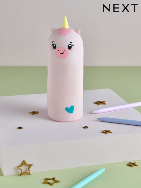 Pink Kawaii Unicorn Soft Silicone Pencil Case (AJ0691) | €10