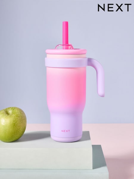 Pink/Purple Stainless Steel Water Bottle (AJ0804) | 69 QAR