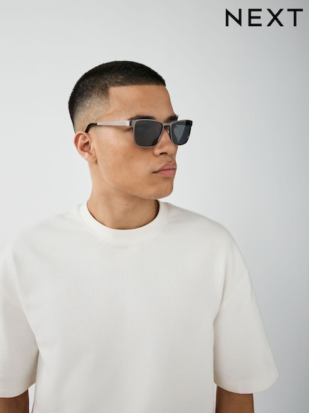 Gun - Metal Rim Sunglasses (AJ0895) | NT$690