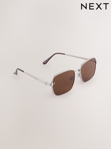 Brown Square Sunglasses (AJ0898) | €16
