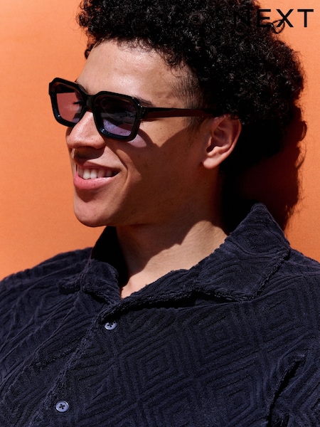 Blue EDIT Square Sunglasses (AJ0913) | €15
