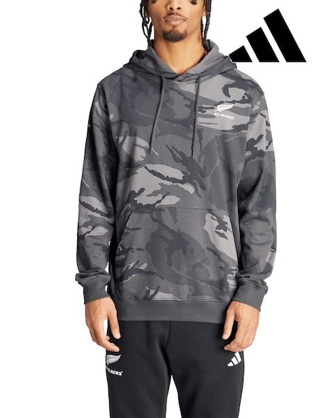 adidas Grey All Blacks Camo Grey Hoodie (AJ1104) | AED174