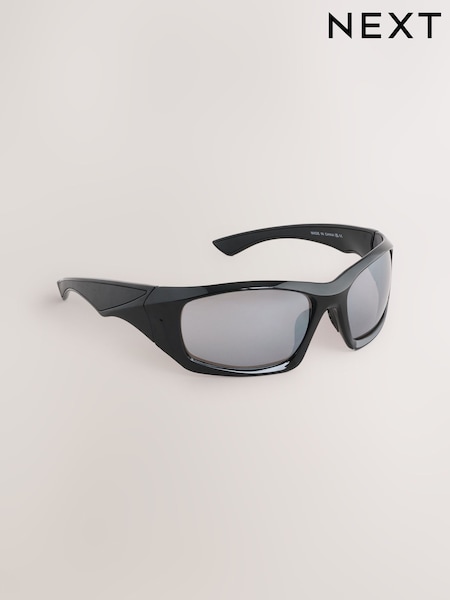 Black EDIT Wrap Sunglasses (AJ1132) | €18.50