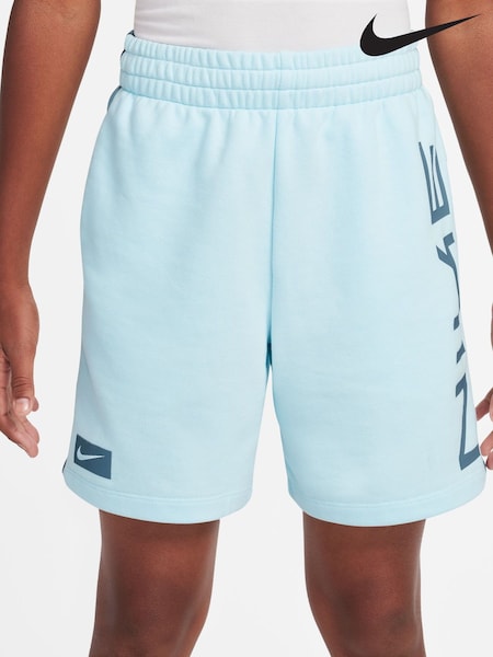 Nike Glacier Blue Multi Dri-FIT Fleece Shorts (AJ1322) | €54