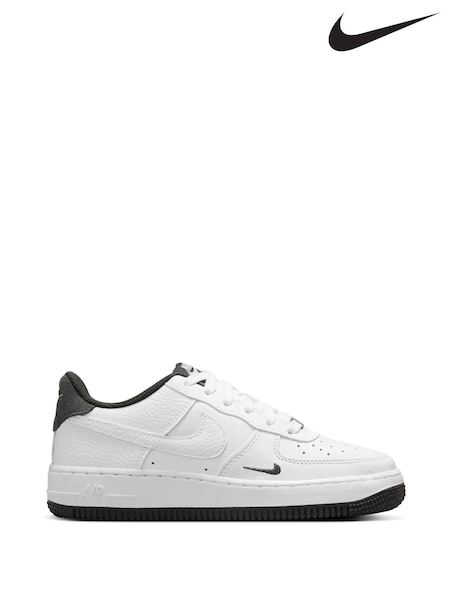 Nike White Anthracite Black Air Force 1 LV8 1 Trainers (AJ1365) | ₪377