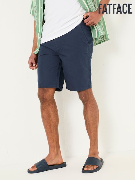 FatFace Mawes Navy Cotton Linen Chino Shorts (AJ1387) | €66