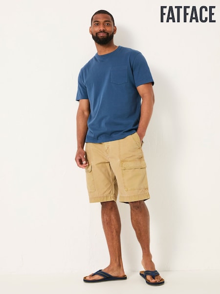 Песочный - FatFace Garment Dye Utility Shorts (AJ1404) | €66