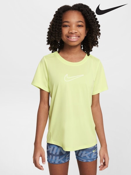 Nike Lemon Yellow One Dri-FIT Short Sleeve T-Shirt (AJ1435) | €35