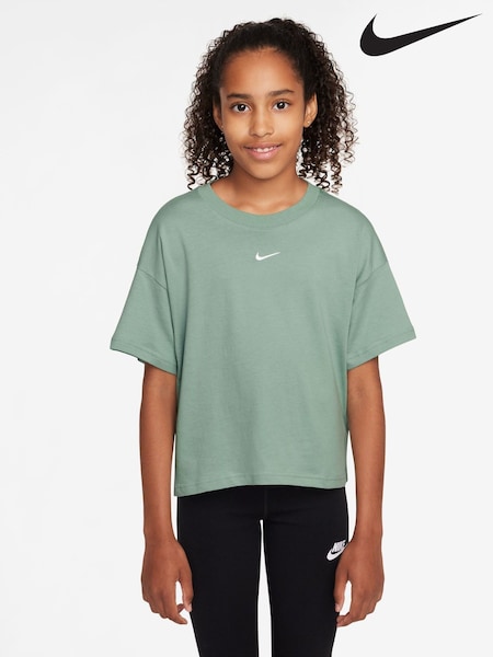 Steam Vihreä - Nike Urheiluvaatteet Boxy 100% Cotton T-paita (AJ1437) | €32