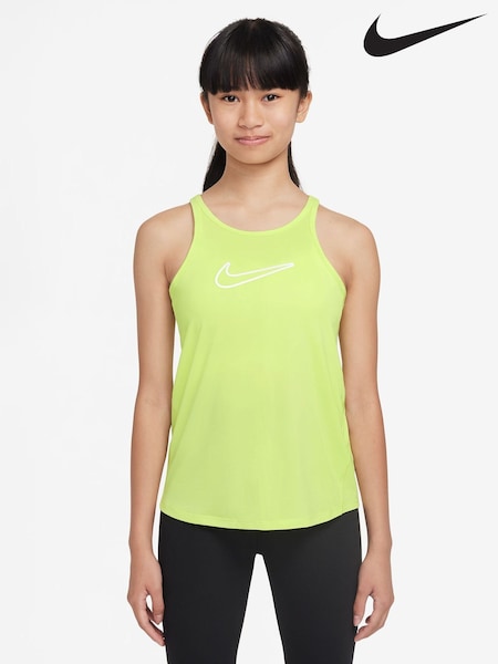 Nike Lemon Yellow Dri-FIT One Classic Tank Vest Top (AJ1442) | €40