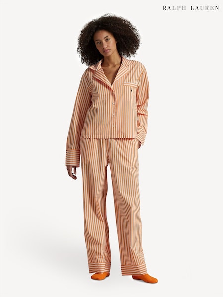 Lauren Ralph Lauren Shirting Stripes Core 100% Cotton Pyjamas Set (AJ1646) | ‏737 ر.ق.