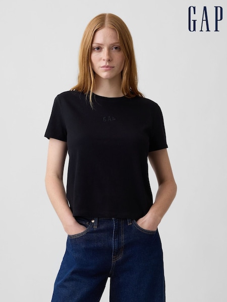 Black - Gap Authentic Shrunken Logo T-shirt