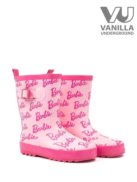 Vanilla Underground Pink Barbie Kids Wellington Boots (AJ1815) | $60