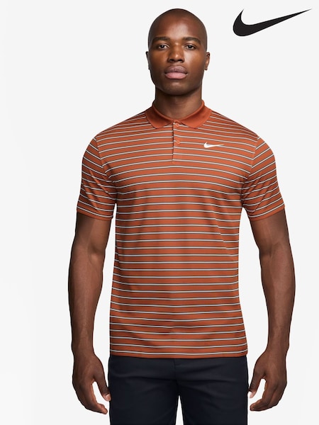Nike Orange Dri-FIT Victory Striped Golf Polo Shirt (AJ1877) | 2,403 UAH