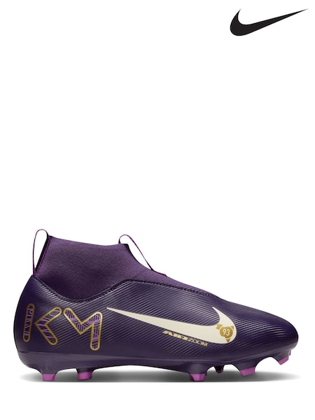 Nike Purple Kids Mercurial Superfly 10 Academy Kylian Mbappe Multi Ground Football Boots (AJ2092) | €99