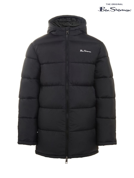 Ben Sherman Boys Longline Puffer Black Jacket (AJ2165) | ₪327 - ₪392