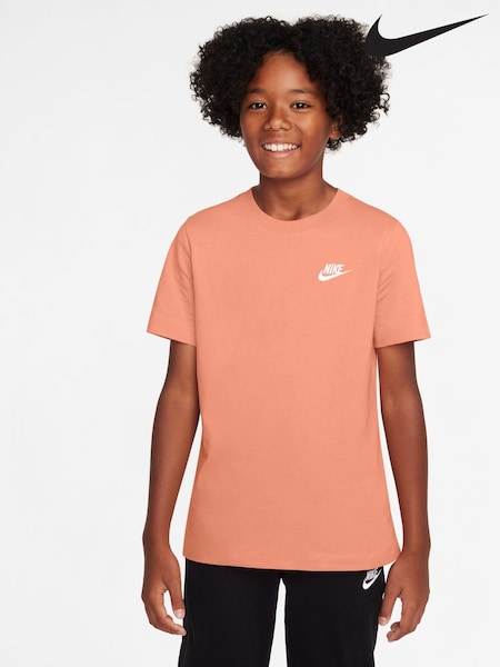 Nike Apricot Orange Club 100% Cotton T-Shirt (AJ2403) | €21