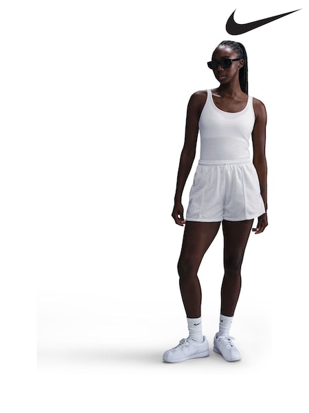 Gris clair - Nike Chill Terry Shorts taille moyenne 4po Français éponge (AJ2426) | € 45