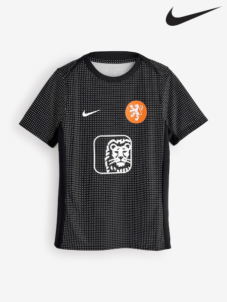 Nike Black Netherlands Academy Pre Match Football Top (AJ2427) | €86