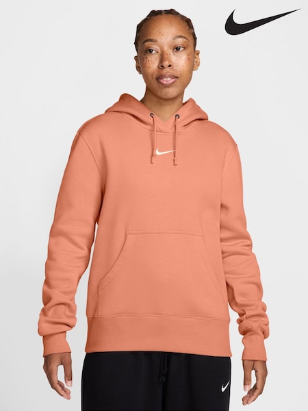 Apricot Oranssi - Nike Mini Phoenix Fleece Swoosh Pullover Huppari (AJ2433) | €95
