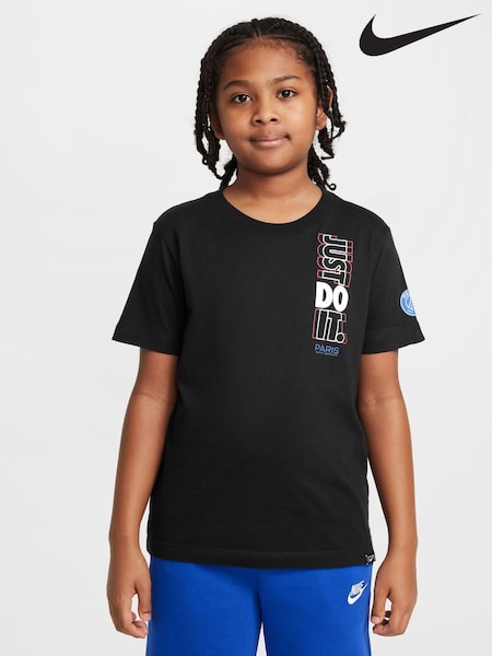 Nike Black PSG Just Do It T-Shirt (AJ2510) | €30