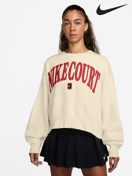 Nike Pale Ivory Court Heritage Tennis Sweatshirt (AJ2548) | €95