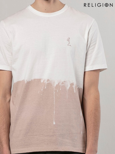 Religion Nude Drips 100% Cotton T-Shirt (AJ2633) | €25