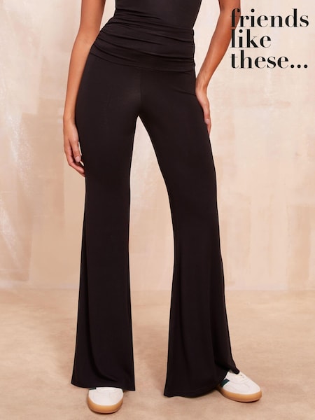 Friends Like These Black Jersey Straight Leg Trousers (AJ2657) | €36