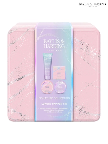 Baylis & Harding Jojoba, Vanilla Almond Oil Luxury Pamper Tin Gift Set (AJ2850) | €16