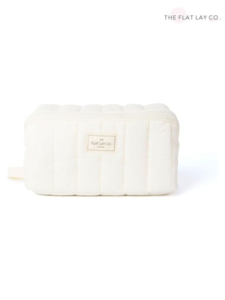 The Flat Lay Co. Marshmallow Open Flat Box Makeup Bag (AJ3108) | €34