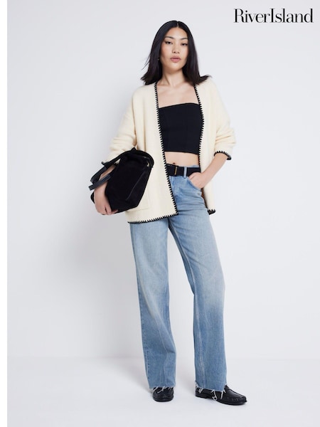River Island Long Sleeve Stitched Cardigan (AJ3497) | € 40