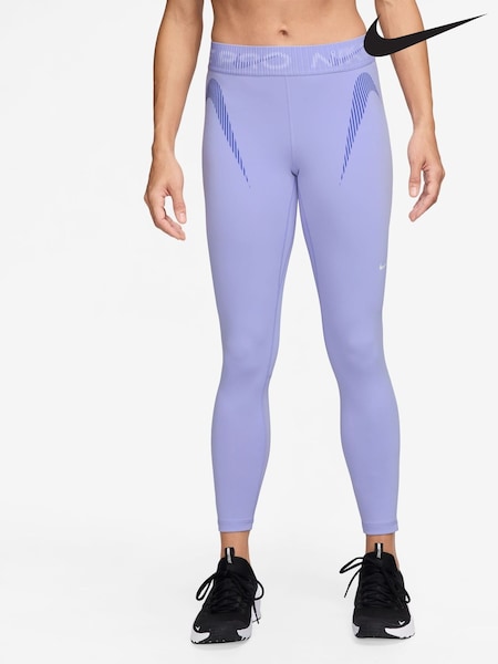 Nike Lilac Ice Pro Mid Rise 7/8 Graphic Leggings (AJ3699) | €58