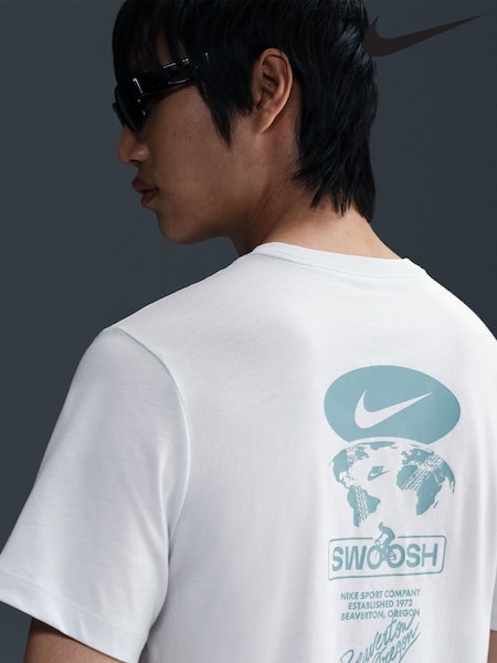 Nike Photon Dust Sportswear Swoosh Back Graphic 100% Cotton T-Shirt (AJ3747) | €39