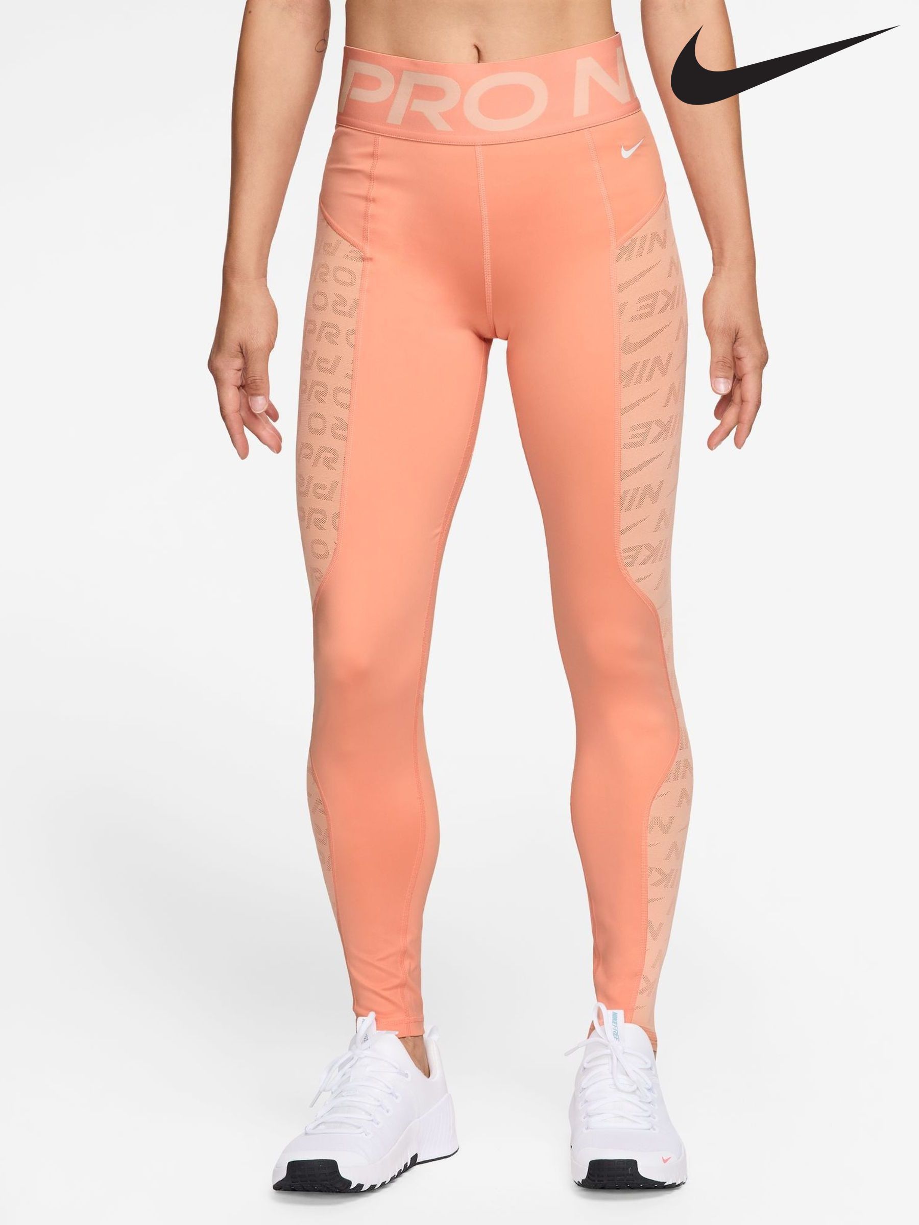 nike pro leggings orange