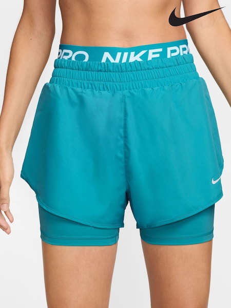 Nike Cactus Blue Pro Dri-FIT 2-in-1 Shorts (AJ3782) | €53