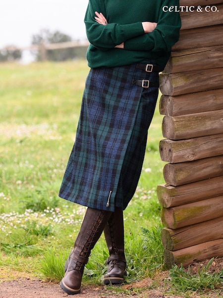 Celtic & Co. Midi Celt Kilt Skirt (AJ3793) | €228