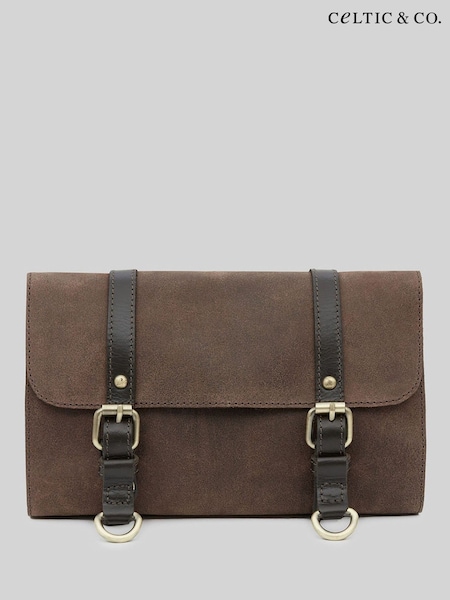 Celtic & Co. Trim Leather Brown Wash Bag Roll (AJ3826) | 4,146 UAH