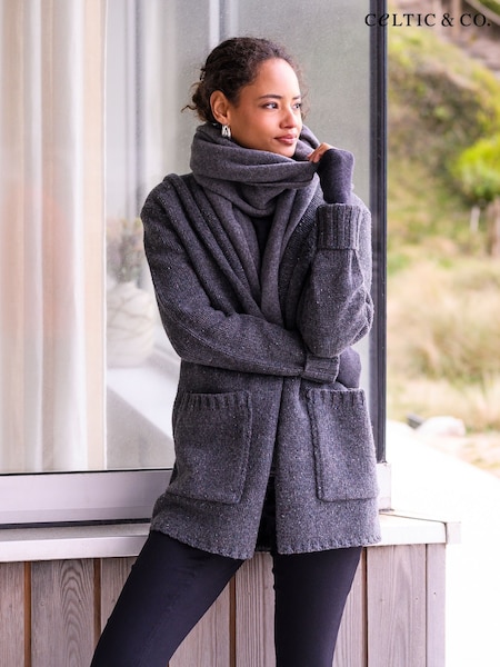 Celtic & Co. Flecked Hooded Coatigan (AJ3835) | € 174