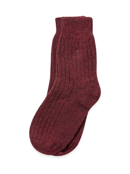Roșu - Șosete scurtă pentru femei Celtic & Co. Donegal (AJ3848) | 125 LEI