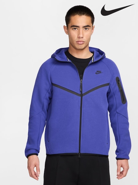 Nike Deep Blue Tech Fleece Zip-Up Hoodie (AJ3893) | €156