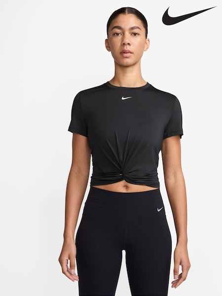Musta - Nike One Classic Dri-FIT Twist Lyhyt hiha Top (AJ3934) | €52