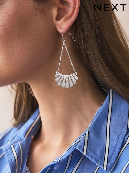 Silver Tone Drop Earrings (AJ4065) | €15
