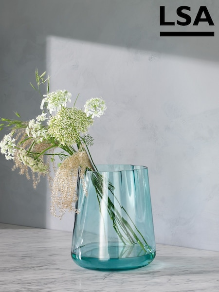 LSA International Sea Green Lagoon Lantern Vase H24cm (AJ4116) | CA$243
